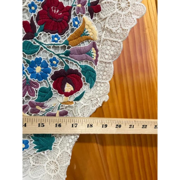 Sea New York Katharine Embroidered Midi Dress Floral Lace Boho Cottagecore - Picture 6 of 6